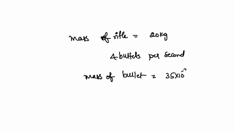 a-rifle-of-20-kg-mass-can-fire-4-bullets-per-second-the-mass-of-each-bullet-is-35103kg-and-its-final-velocity-is-400ms1-then-what-force-must-be-applied-on-the-rifle-so-that-it-does-not-move-backward-3