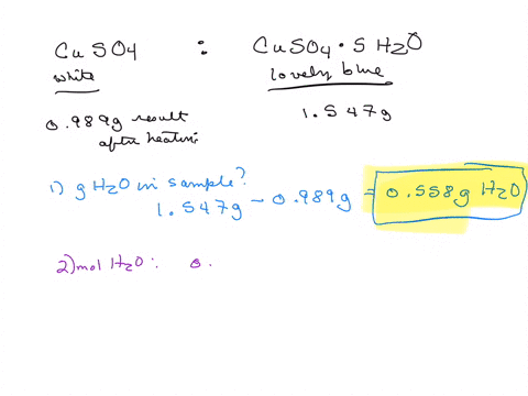 copperii-sulphate-cuso4-is-a-white-crystalline-compound-that-gives-an-aqueous-solution-from-which-bright-blue-copperii-sulphate-pentahydrate-cuso45h2ocrystallizes-a-1547-g-sample-of-this-sub-20906