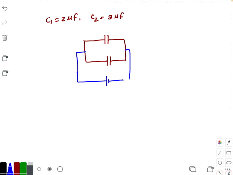two-capacitors-c1-2f-and-c2-3f-are-connected-in-parallel-to-a-battery-of-9v-the-charge-on-the-capacitor-c1-is