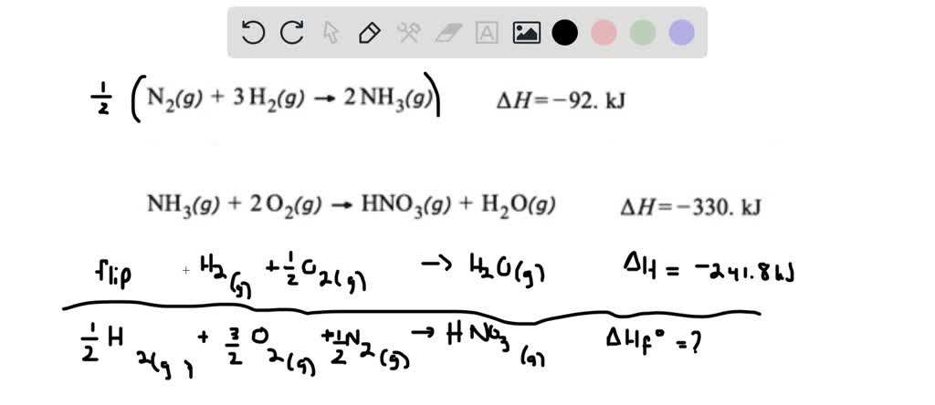 solved-nitric-acid-can-be-formed-in-two-steps-from-the-atmospheric