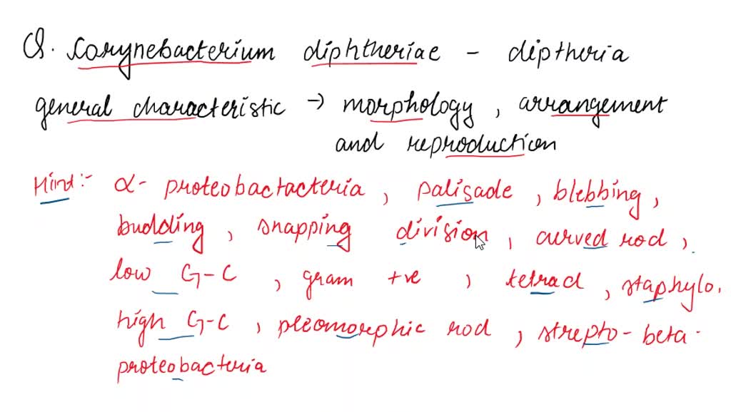 SOLVED: For the organism Corynebacterium diphtheriae, the causative ...