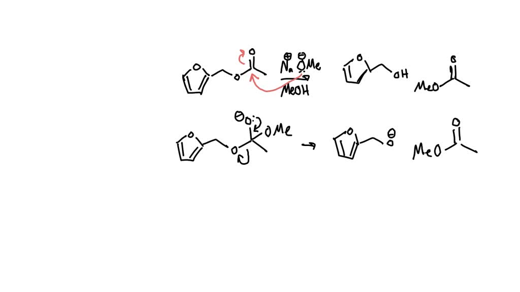 SOLVED: Consider this reaction scheme: NaOCH3 + CH3OH OH H2CO (1) Draw ...