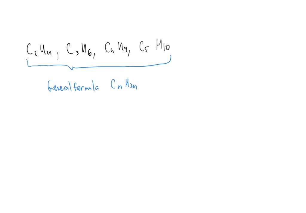 SOLVED The compounds C2H4 C3H6 C4H8 C5H10 are in homologous