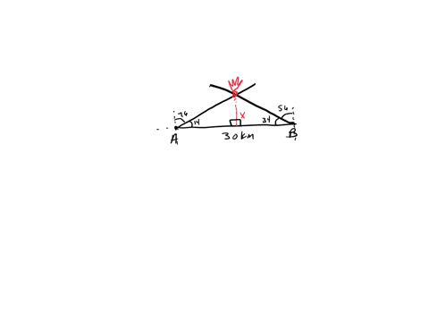 two-fire-towers-are-30-kilometers-apart-where-tower-a-is-due-west-of-tower-b-a-fire-is-spotted-from-86278
