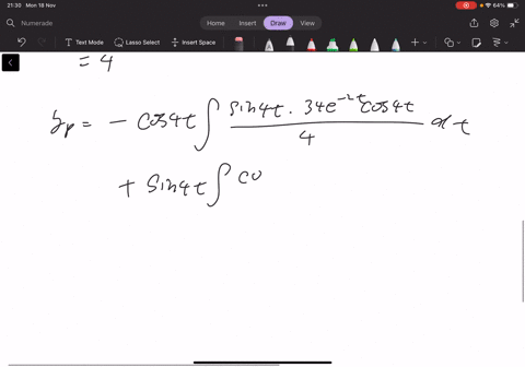 when-a-mass-of-3-kilograms-is-attached-to-a-spring-whose-constant-is-48-nm-it-comes-to-rest-in-the-equilibrium-position-starting-at-t-0-a-force-equal-to-ft-102e2t-cos4t-is-applied-to-the-system-find-t