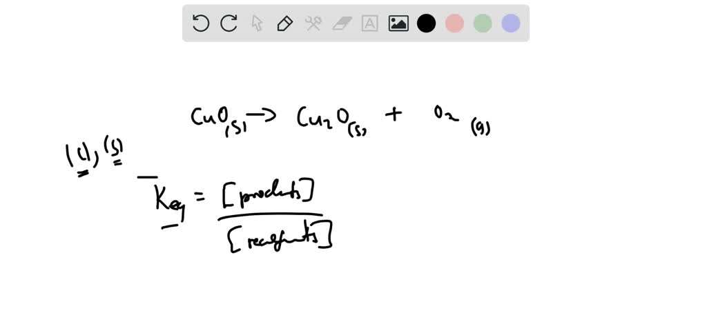 SOLVED: At some temperature, the equilibrium constant for the ...