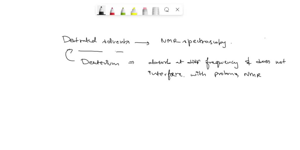 SOLVED: What is the purpose of using a deuterated solvent in NMR? A ...