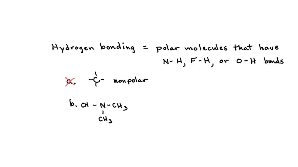 SOLVED: 7) Which of the following molecules can engage in hydrogen ...