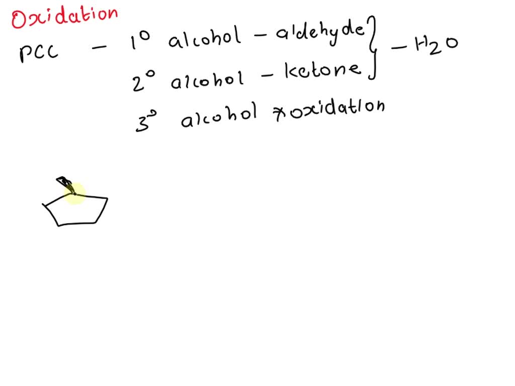 SOLVED: Reaction of the following compound with PCC gives product with ...