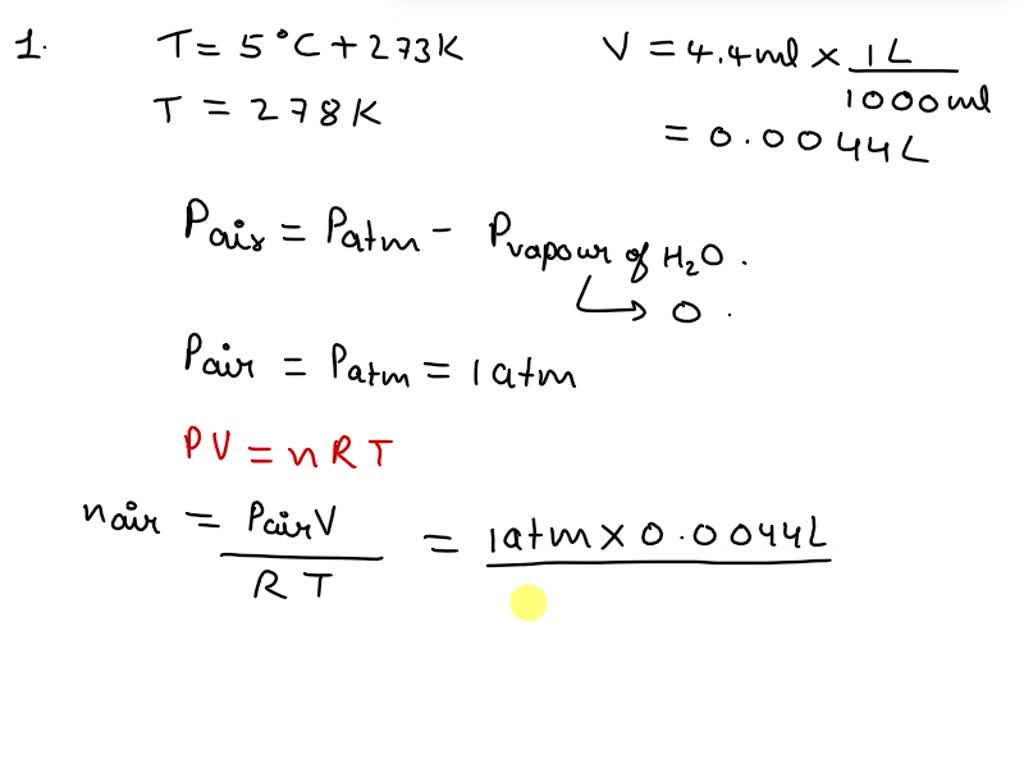 SOLVED EXPERIMENT 2 DETERMINATION OF VAPOR PRESSURE AND ENTHALPY OF