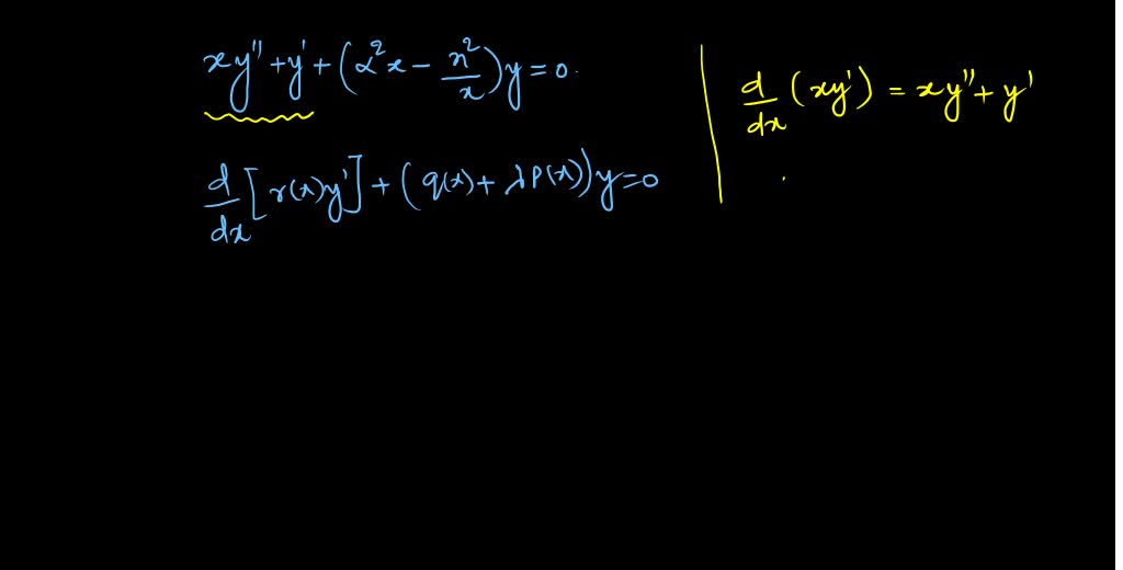 SOLVED: a is typed as alpha. Put the differential equation into self ...