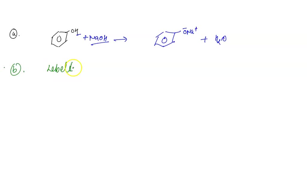 SOLVED Phenol is soluble in diethyl ether but not water; however