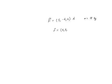 16-a-constant-force-vecf5-42-mathrmn-acts-on-an-object-of-mass-180-mathrmkg-causing-a-displacement-of-that-object-by-vecr43-2-mathrmm-what-is-the-total-work-done-by-this-force-a-4-mathrmj-b-12-mathrmj