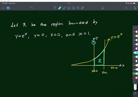 using-cylindrical-shell-method-sketch-the-region-and-solve-for-the-volume-of-y-ex-y-0-x-0-and-x-1-rotated-about-y-axis-4
