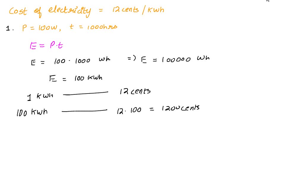 SOLVED Calculate the cost of operating the following devices. The cost