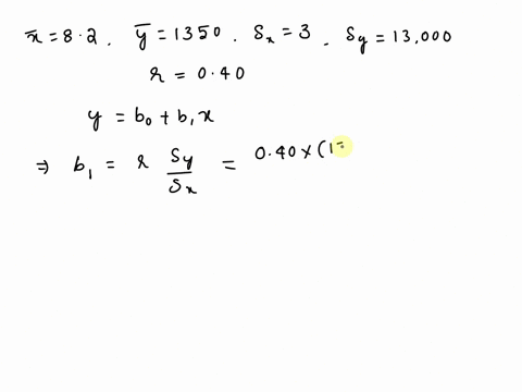 compute-the-least-squares-regression-line-for-predicting-y-from-x-given-the-following-summary-statistics-round-the-slope-and-y-intercept-to-at-least-four-decimal-places-x82-sx3-y1350-sy13000-72232