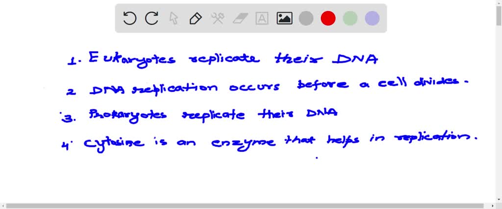 SOLVED: Which statement is not true about DNA replication? Group of