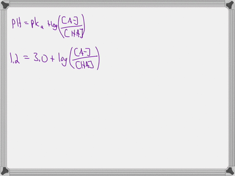 salicylic-acid-is-an-organic-weak-acid-with-a-pka-of-30-calculate-a-the-ratio-of-the-ionized-form-to-the-unionized-form-of-this-drug-in-the-stomach-with-ph-12-and-b-the-percent-of-the-unioni-95545