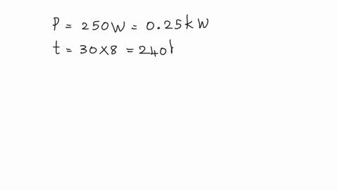 a-refrigerator-has-power-rating-of-250-watt-which-operates-for-8hrs-a-day-calculate-the-cost-of-electrical-energy-to-operate-it-for-a-month-of-30-days-the-cost-of-electrical-energy-is-5-per-00166