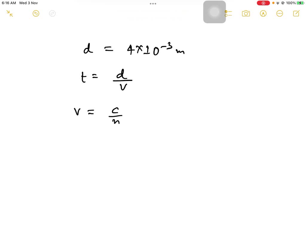 SOLVED A plate glass window (n=1.5) has a thickness of 4.0 × 10^3m