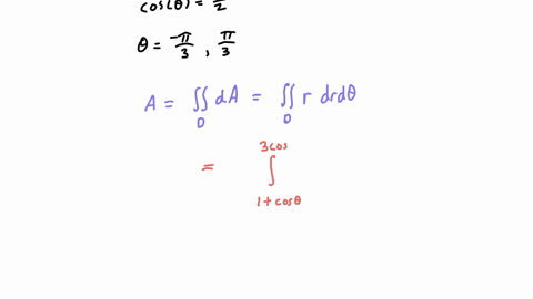 find-the-area-a-of-the-region-that-lies-outside-the-cardioid-r-1costheta-and-inside-the-circle-r-3costheta-78305