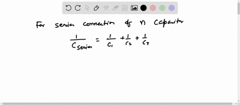 a-group-of-identical-capacitors-is-connected-first-in-series-and-then-in-parallel-the-combined-capacitance-in-parallel-is-100-times-larger-than-for-the-series-connection-how-many-capacitors-59877