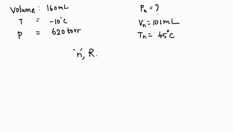 a-sample-of-a-gas-occupies-1600-ml-at-100c-and-620-torr-what-pressure-will-the-gas-exert-in-a-101-ml-sealed-bulb-at-45c-1188-torr-171-torr-485-torr-377-torr-1069-torr-73288