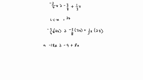 mework-16-solve-and-graph-the-solution-set-frac34-x-geq-frac38frac13-x-select-the-correct-choice-below-and-if-necessary-fil-in-the-answer-bo-a-the-solution-set-is-square-simplify-your-answer-type-your