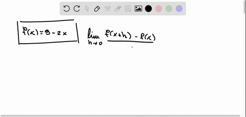 use-the-four-step-process-to-find-the-slope-of-the-tangent-line-to-the-graph-of-the-given-function-at-any-point-simplify-your-answers-completely-fx-9-2x-step-1-fx-h-step-2-fx-h-fx-step-3-fx-79343