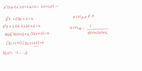 what-is-the-transient-solution-for-the-differential-equation-of-x5x6x3sin2t-76153