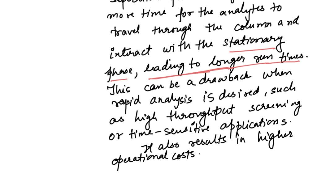SOLVED What is the disadvantage of a more efficient column in