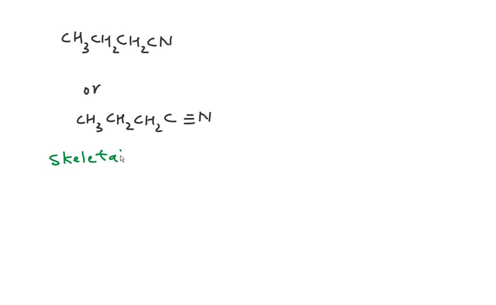 SOLVED: Draw the skeletal (line-bond) structure of CH3CH2CHO. Include ...