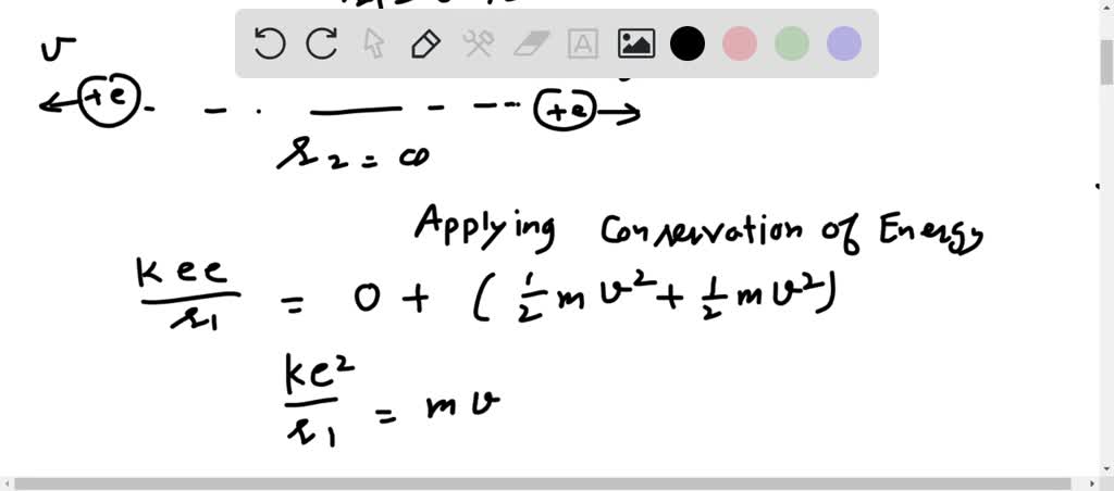 Solved Two Protons Are Released From Rest When They Are Nm Apart A What Is The