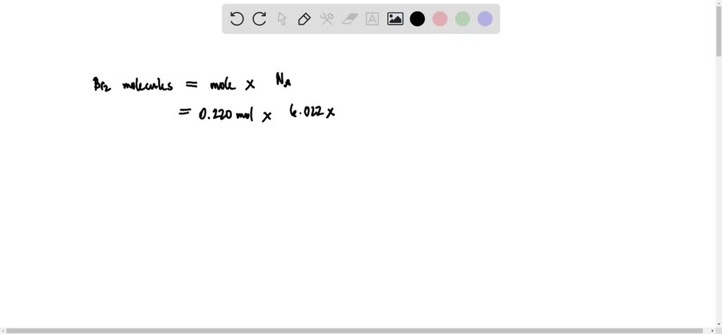 SOLVED: A flask contains 0.220 mol of liquid bromine, br2. determine ...