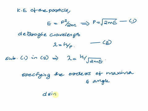 design-a-double-slit-electron-scattering-experiment-using-10-kev-electrons-that-will-provide-the-fi-rst-maximum-at-an-angle-of-1-what-will-be-the-slit-separation-d-81777