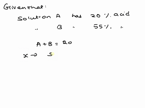 solution-a-has-20-acid-and-solution-b-has-55-acid-how-many-liters-of-solutions-a-and-b-should-be-mixed-to-get-20-liters-of-45-acid-required-volume-of-solution-a-required-volume-of-solution-b-50412