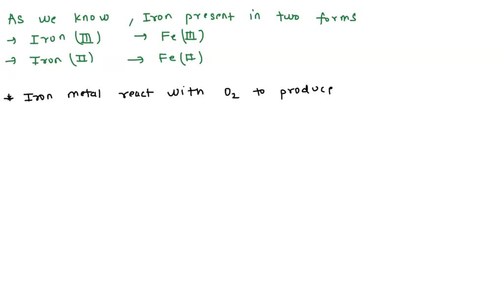 SOLVED 'In this laboratory experiment; two oxides of iron can form