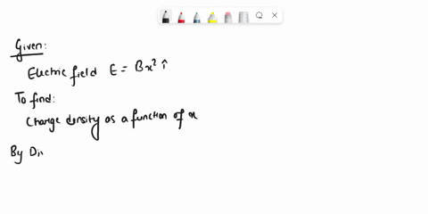 the-electric-field-in-a-region-of-space-is-given-by-ebx2-i-what-is-the-charge-density-as-a-function-of-x-in-this-region-38097