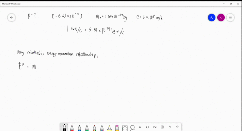 what-is-the-magnitude-of-the-relativistic-momentum-of-a-proton-with-a-relativistic-total-energy-of-221-10-10-j-express-you-answer-in-gevc-mp-167-x-10-27-kg-c-300-x-108-ms-and-1gevc5341019kgm-06452