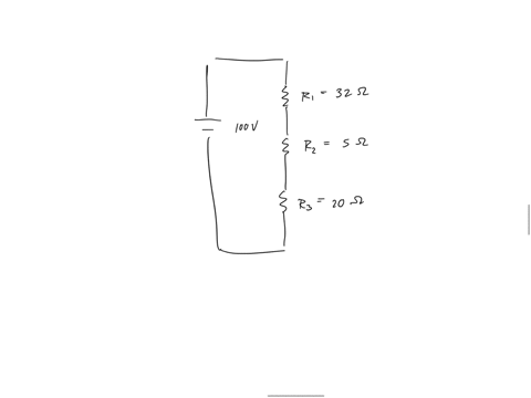 there-are-three-resistors-r1-r2-r3-connected-t0-100-v-battery-as-shown-below-r1-32-ohms-r2-5-ohms-r3-20-ohms-what-is-the-voltage-drop-across-r2-100-v-ov-68324