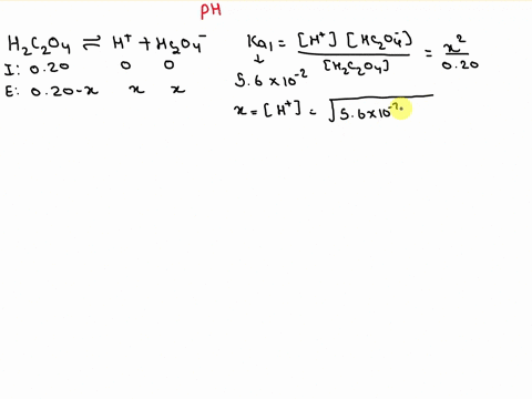 what-is-the-ph-of-a-020-m-solution-of-oxalic-acid-h2c2o4-the-ka12values-of-oxalic-acid-are-56-x-10-2-and-54-x-10-5-respectively-68025