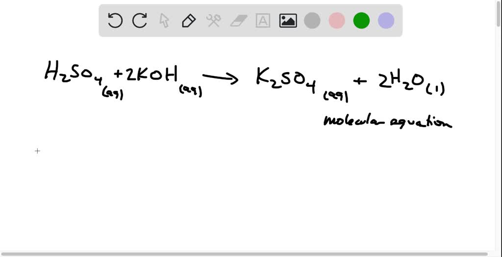 SOLVED give the spectator ions for the reactions that occur when aqueous solutions of H2SO4 and