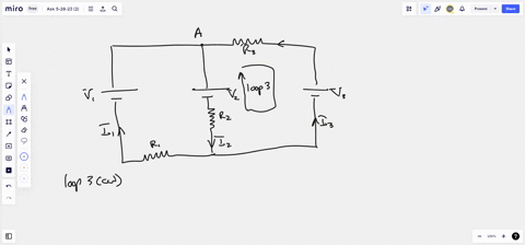 for-the-circuit-shown-in-the-figure-which-is-the-correct-kirchhoff-loop-equation-for-the-right-loop-loop-3-notice-the-directions-of-the-currents-aut-0f-rz-loop-3-rz-r-select-one-vz-izrz-va-i-55151