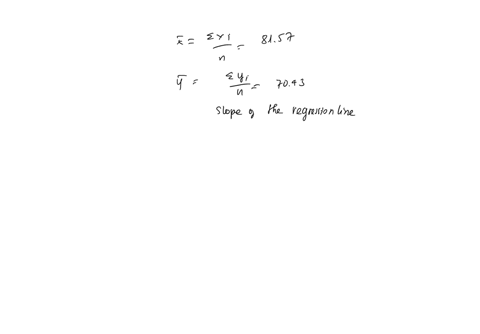 sketch-a-scatter-plot-from-the-following-data-and-determine-the-equation-of-the-regression-line-x-140-119-103-91-65-29-24-y-25-29-51-70-88-102-128-22477