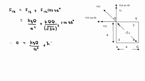 210-in-fig-21-25four-particles-form-a-squarethe-charges-are-41-44-q-and-42-43-q-what-is-qlq-if-the-net-electrostatic-force-on-particles-1-and-4-is-zero-b-is-there-any-value-of-q-that-makes-t-08208