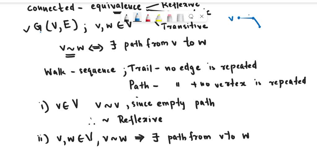 SOLVED: Show that the property of being connected is an equivalence ...