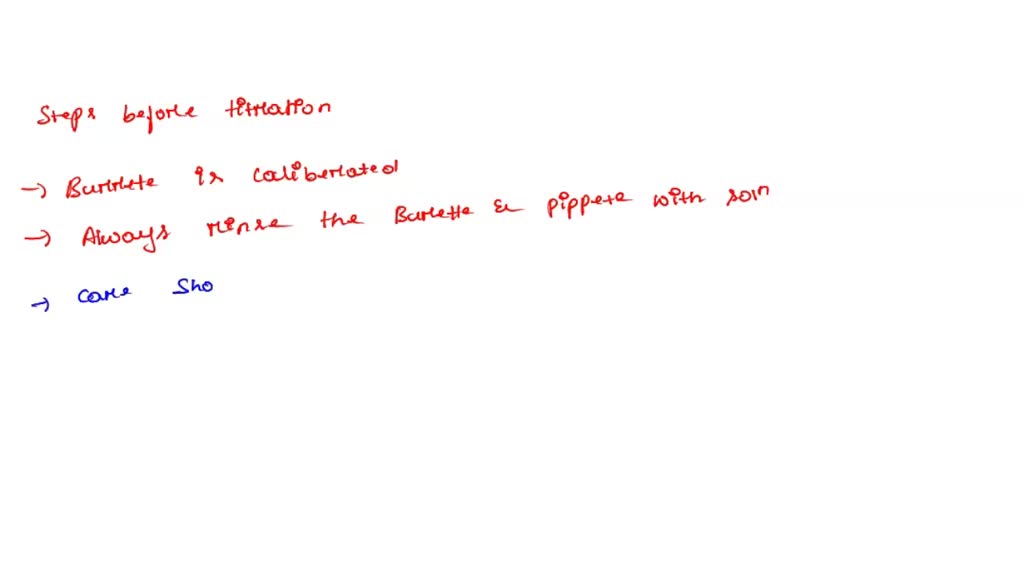 SOLVED A) How will you determine whethwr you need to clean you buret