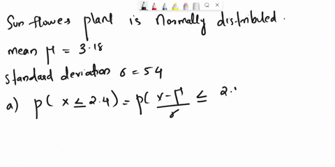 3507-points-prev-ous-answers-my-notcs-the-amount-of-growth-in-a-15-day-period_-for-sunflower-plants-is-normally-distributed-with-mean-318-centimeters-and-standard-deviation-54-centimeters-a-58052