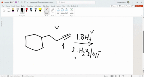 predict-the-major-product-for-this-reaction-ignore-inorganic-byproducts-q-1-mathrmbh_3-mathrmthf-2-mathrmh_2-mathrmo_2-mathrmnaoh-drawing-atoms-bonds-charges