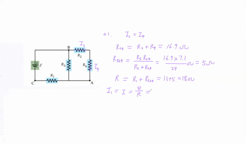 consider-the-circuit-shown-in-the-figurefigure-1-suppose-the-four-resistors-in-this-circuit-have-the-values-ri-13-n-r2-69-n-rs-71-n-and-r4-10-q-and-that-the-emf-of-the-battery-is-15-v-you-ma-08179